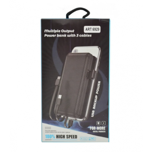 Дополнительная батарея UKC LP303 10000mah cable iP+micro+typeC